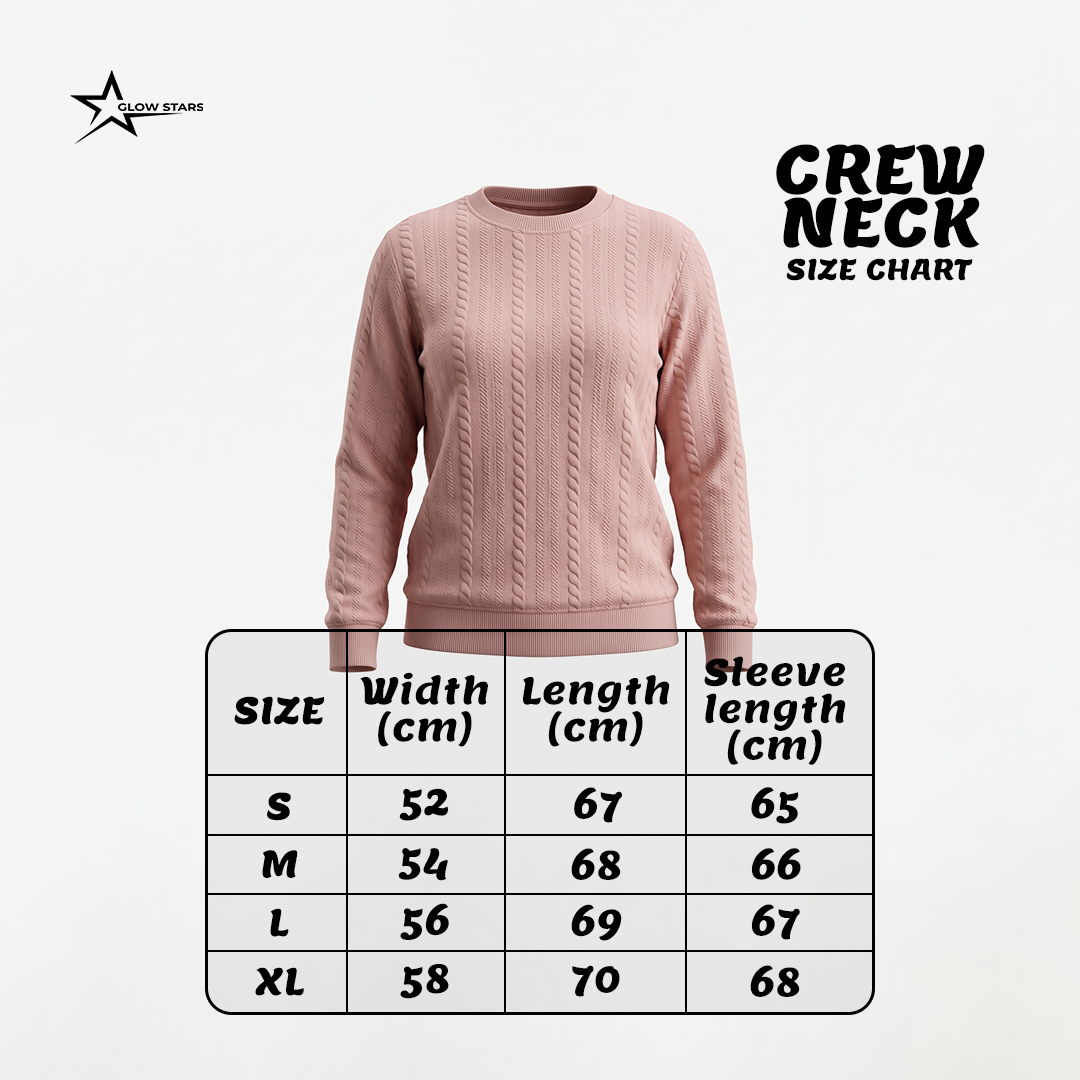 Jacquard size chart